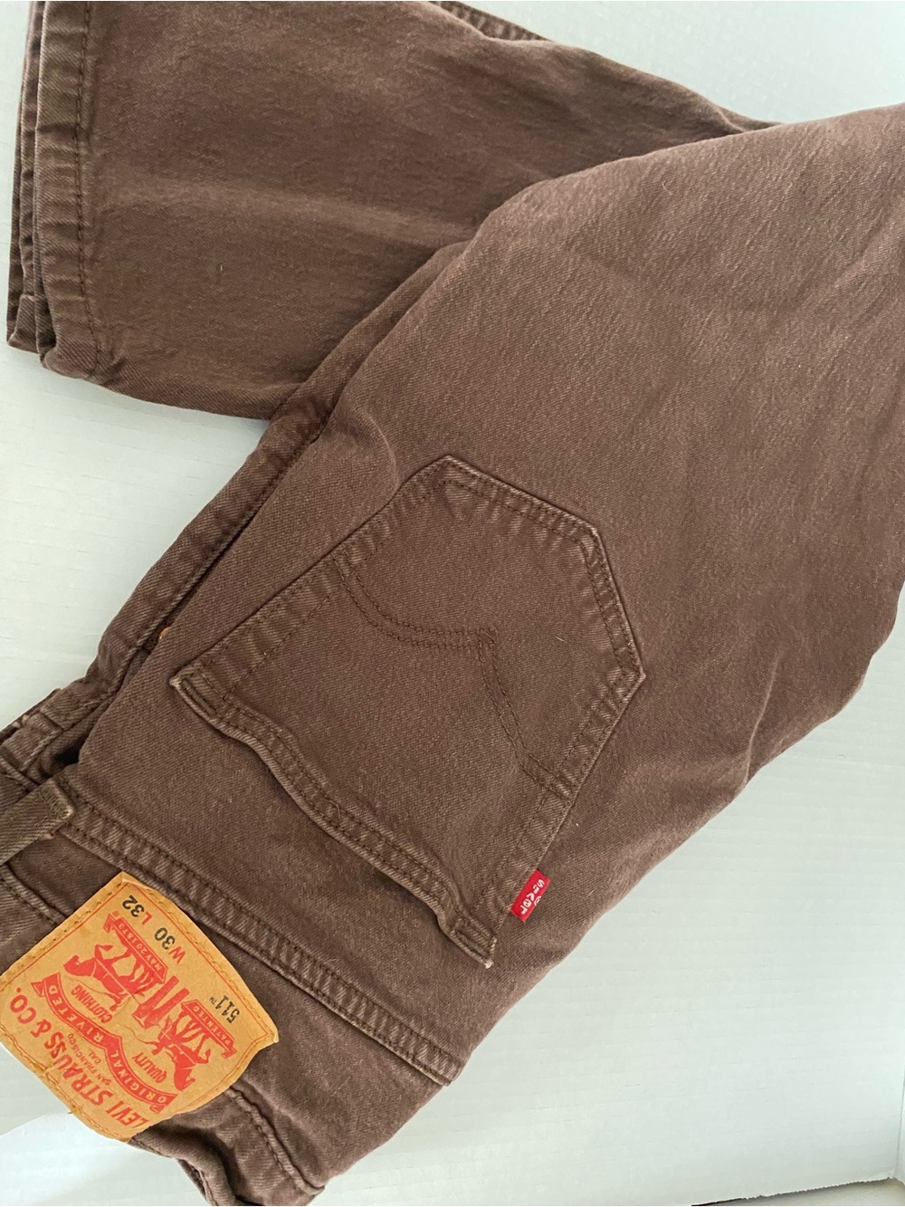 Levi's Men's Brown Chinos with Signature Red Tab